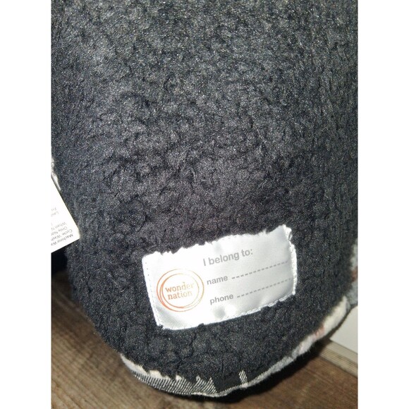 NEW! Wonder Nation Kids Plaid Sherpa Lined Snap Button Jacket, Size S (6/7) - Picture 7 of 9